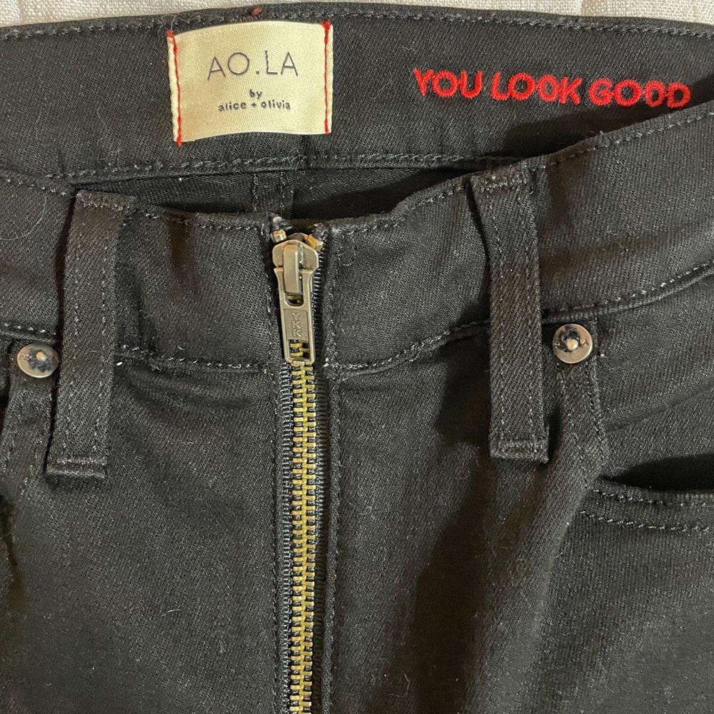 AO.LA by Alice + Olivia - high waist, stretch skinny jean